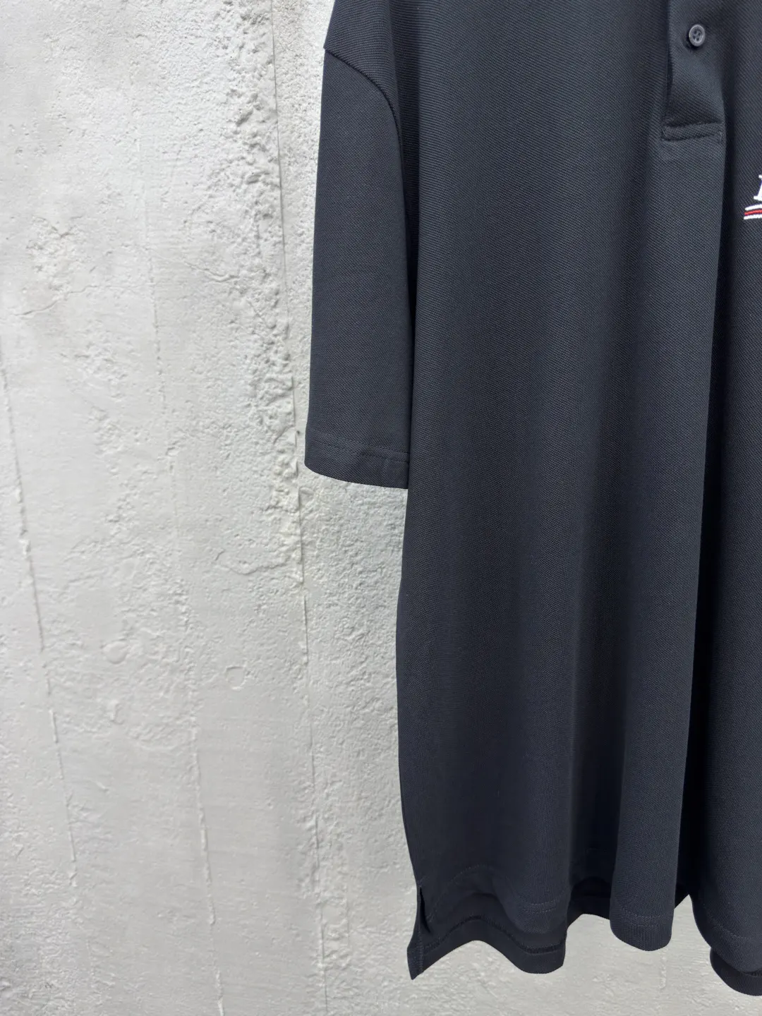 Balenciaga Black Cotton Logo Shirt Street