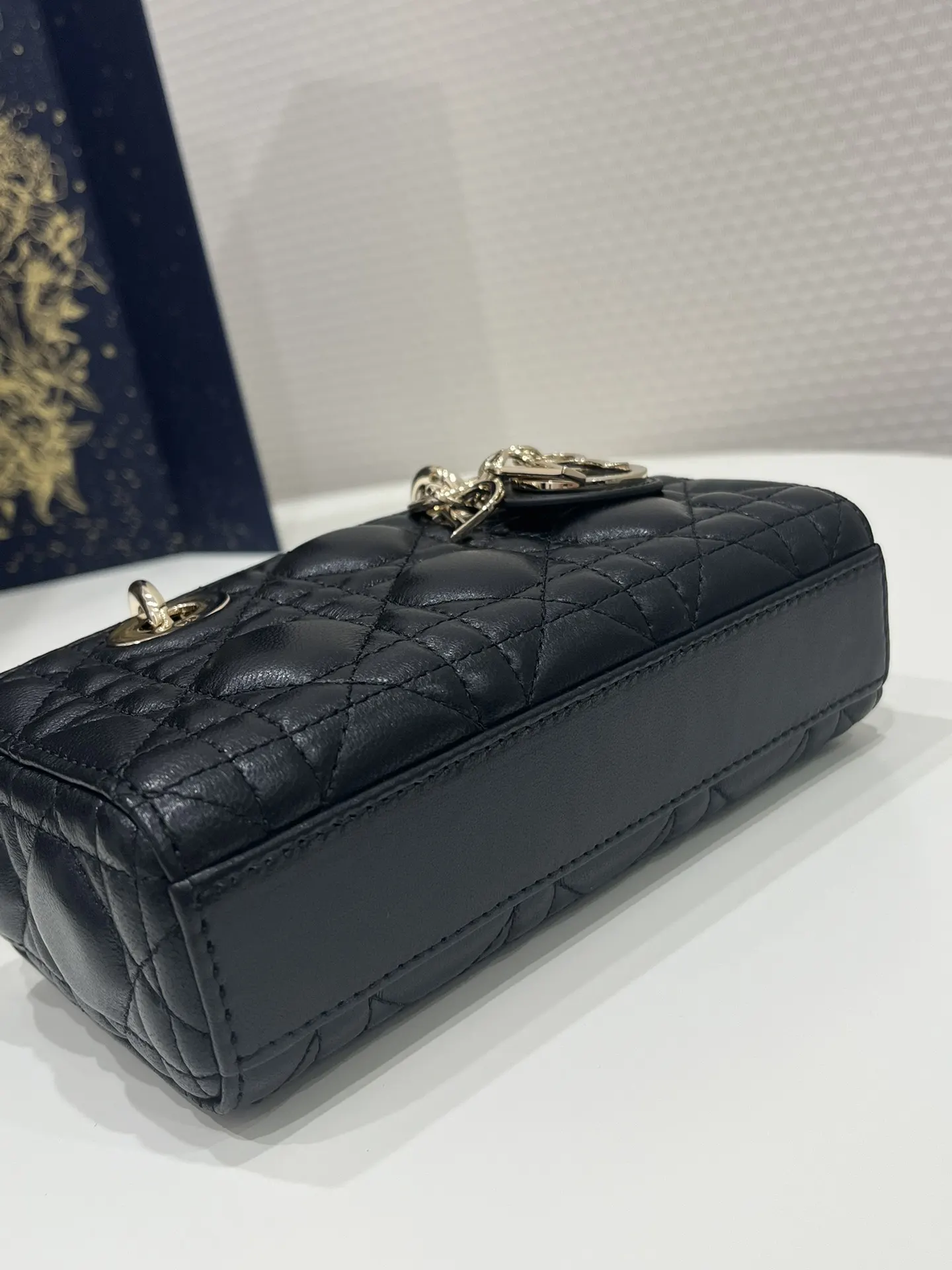 Dior D Joy 黑色羊皮手袋 手提斜挎