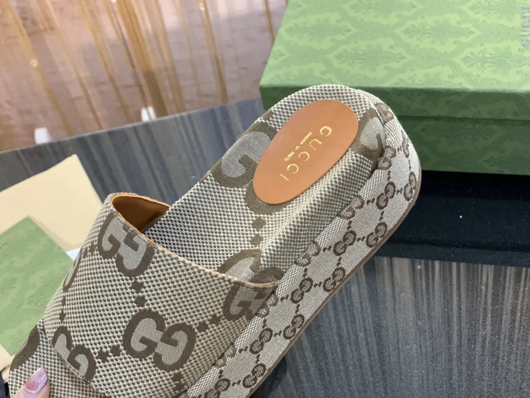 Gucci Monogram Slides