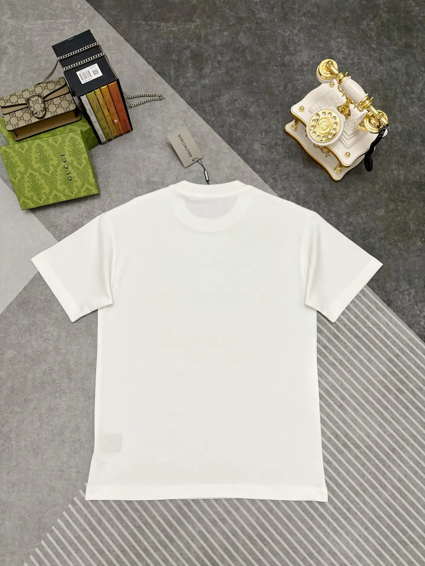 Balenciaga 白色 Logo 字母 短袖T恤