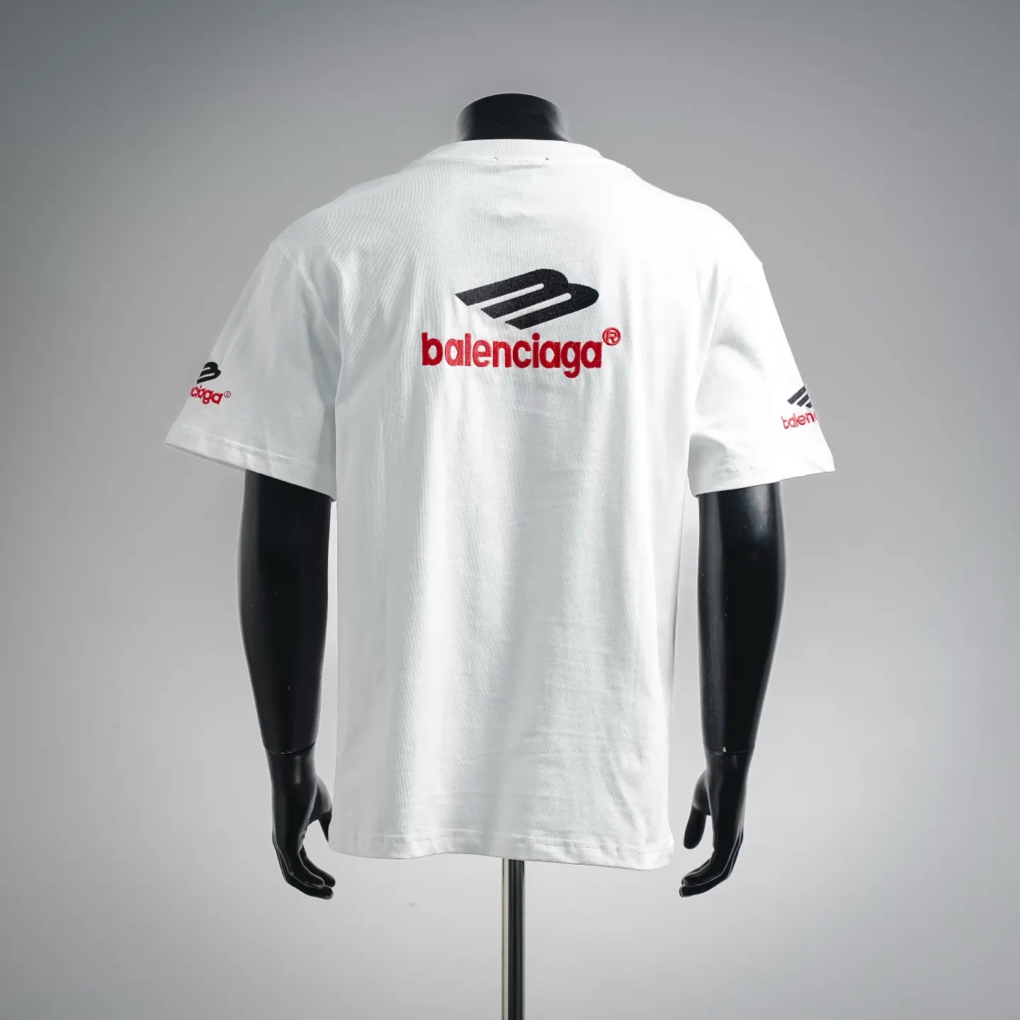 Balenciaga Cotton Logo Short Sleeve T-Shirt Street