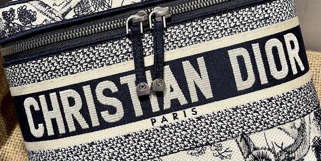 Dior Oblique Mini Black/White Cosmetic or Organizer Bag