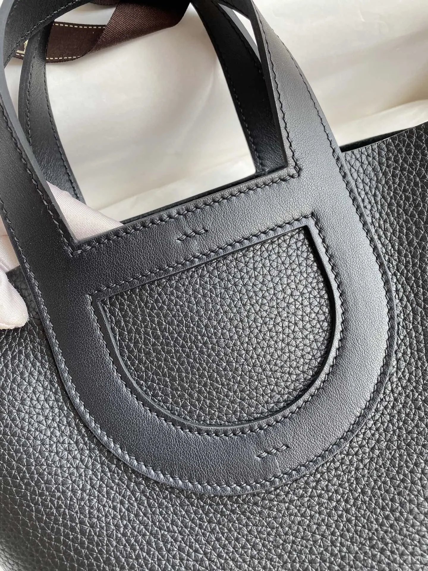 Hermès Picotin Black Bucket Bag Classic Leather