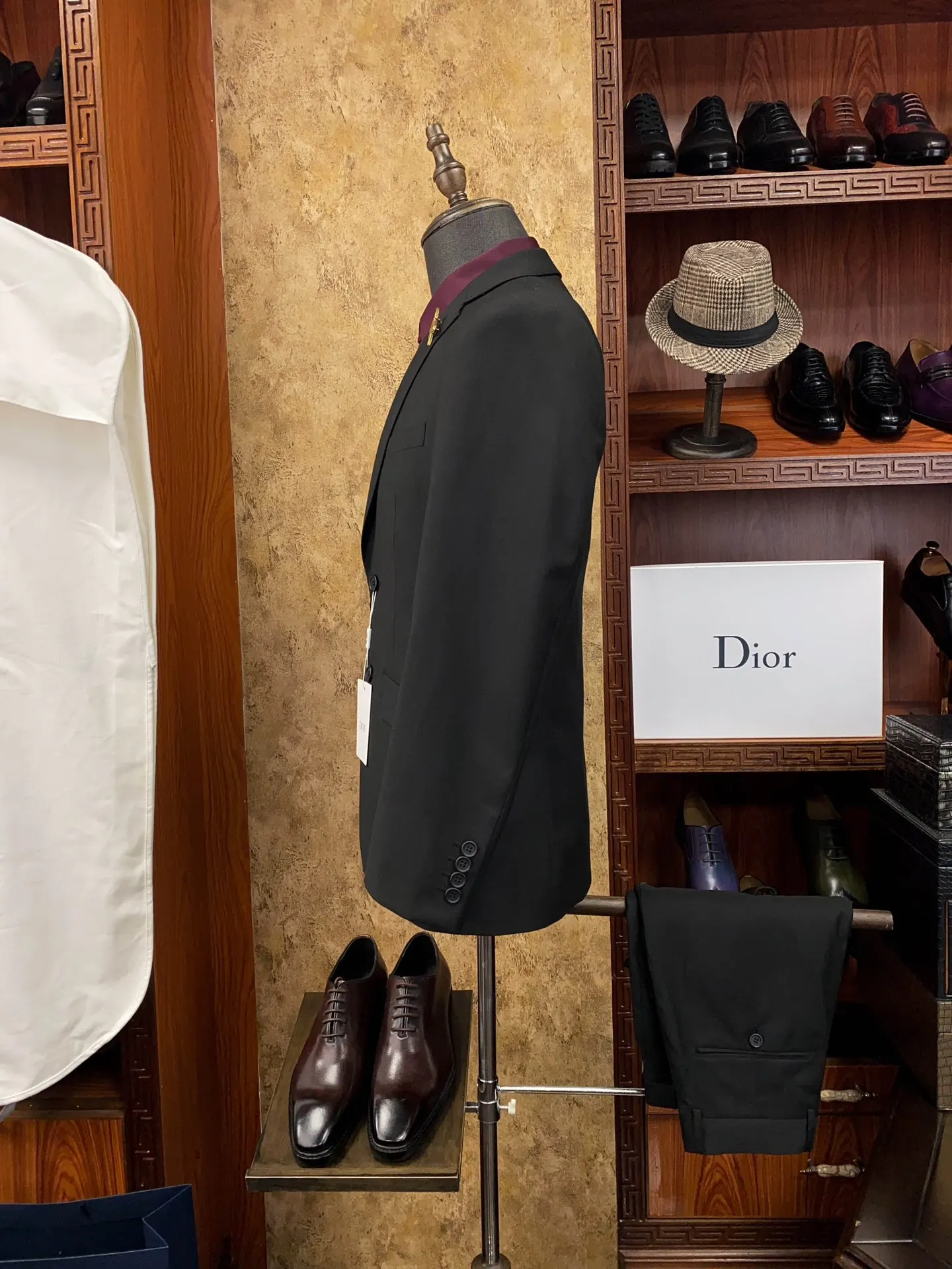 Dior 深灰西装外套 复古精致穿搭款