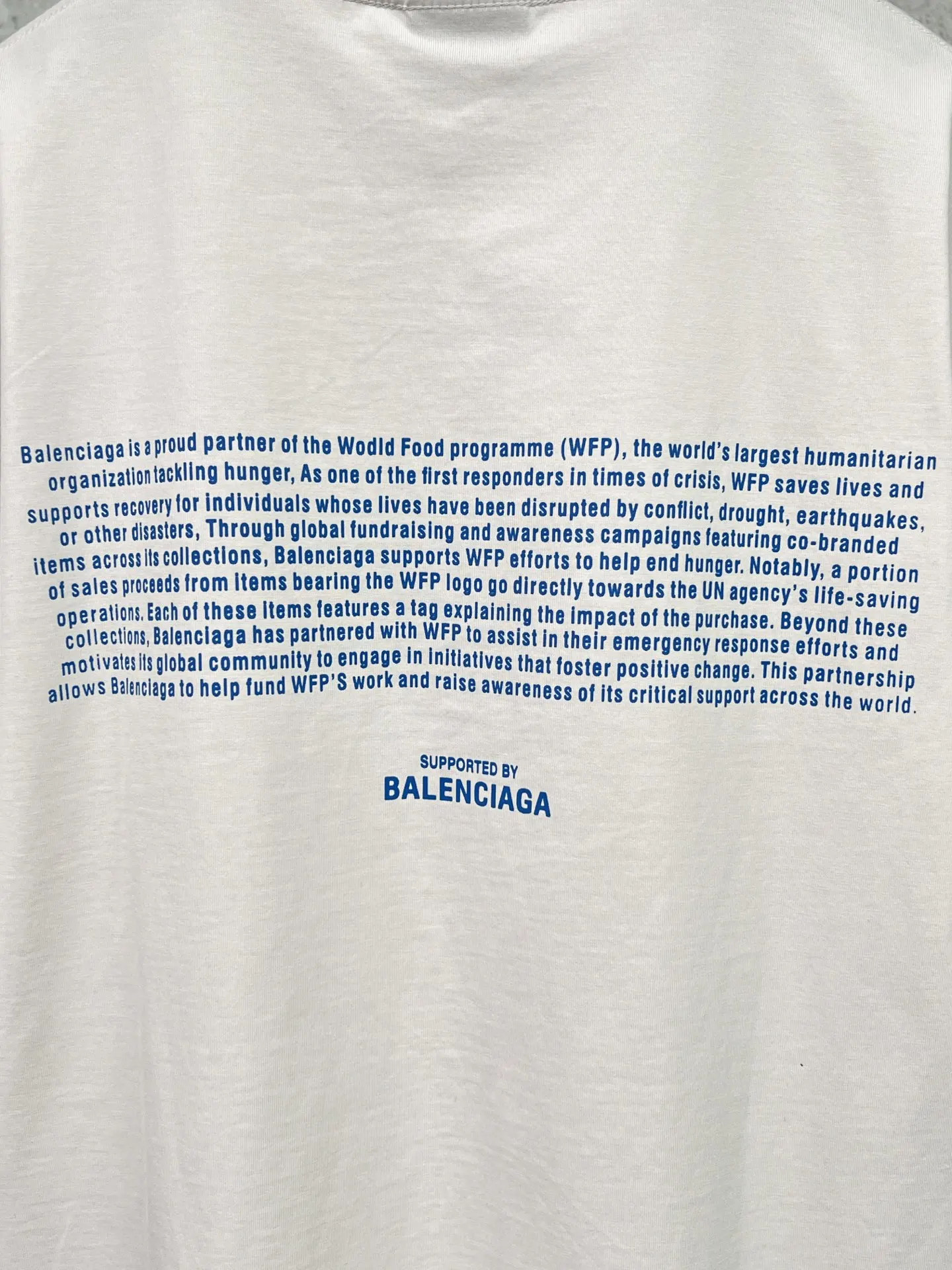 Balenciaga 黑色 纯棉 Logo 短袖T恤 宽松休闲