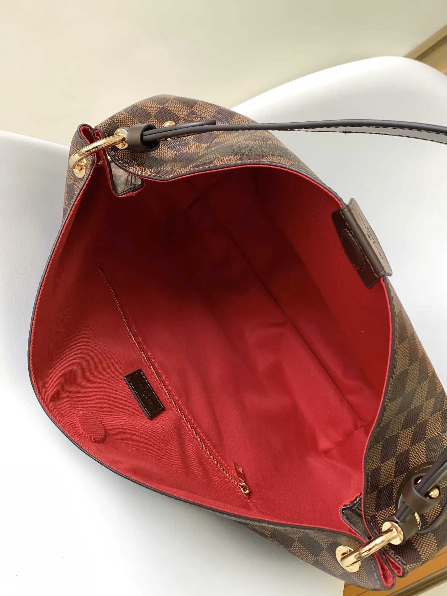Monogram Shoulder Bag Leather Image 9 Monogram Shoulder Bag Leather Image 9