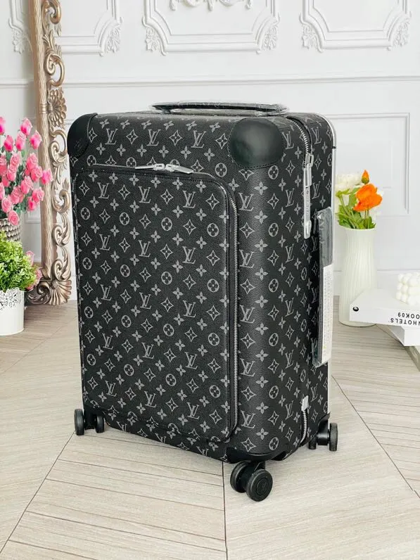 LV 老花 帆布 范冰冰同款 驴牌宽拉杆拉链箱行李箱 HOR 旅行拉杆款 轻便出行款