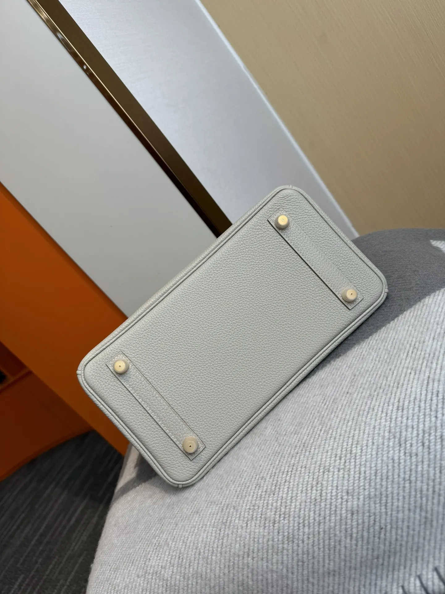 Birkin 铂金 进口Togo皮 冰川白 金扣 手提包 通勤手提款
