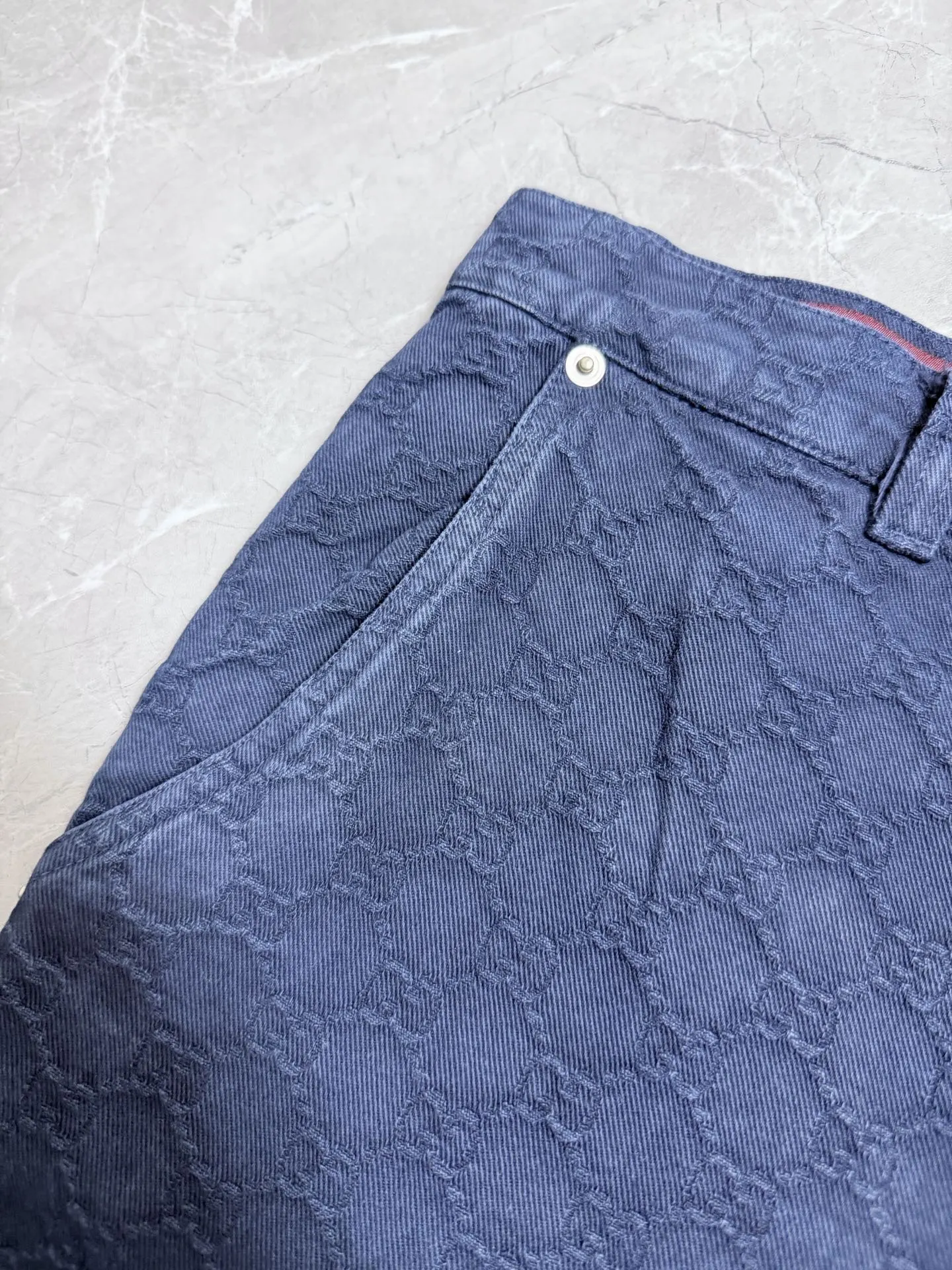 Gucci 蓝色 牛仔 短裤