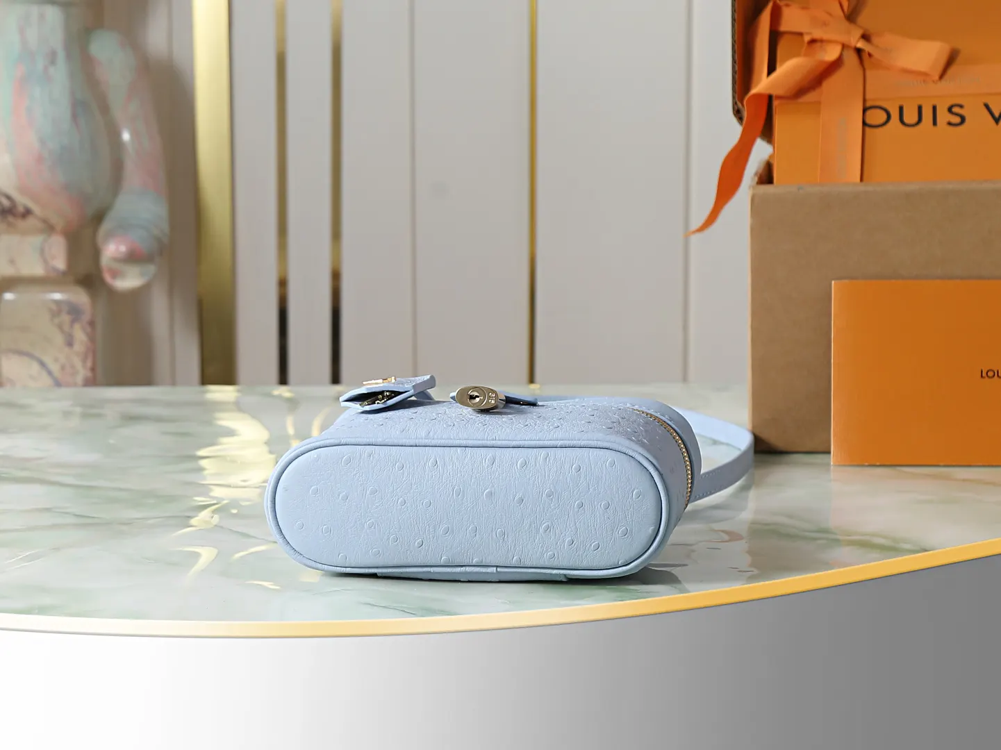 Louis Vuitton Blue Cosmetic Pouch