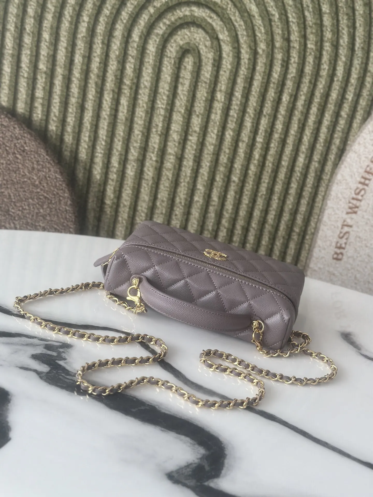 Gold Chain Bag Classic Leather