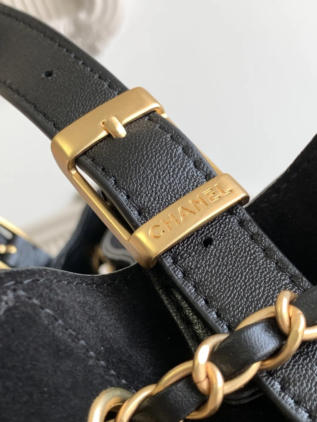 CHANEL 拼色 麂皮 托特包 大容量托特款