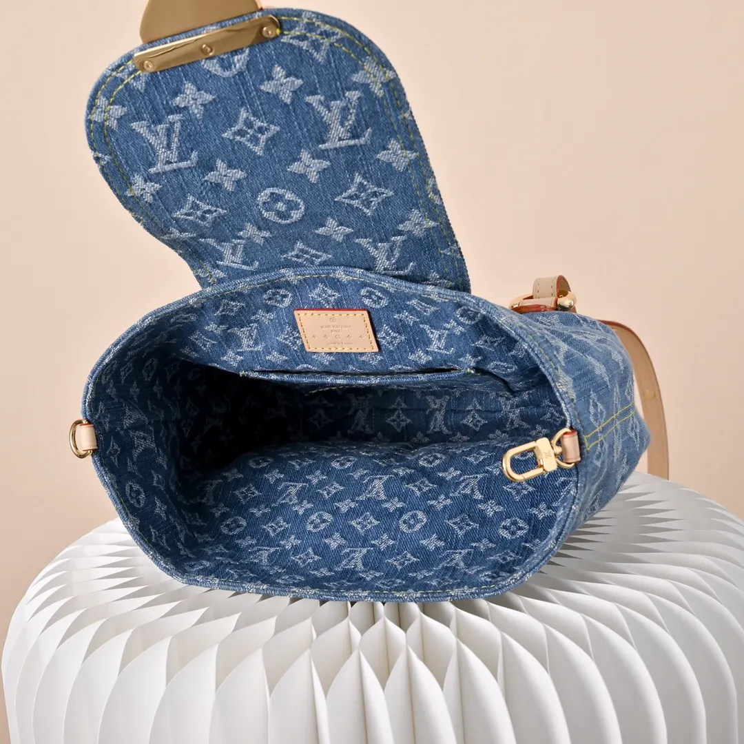 Blue Monogram Backpack Canvas