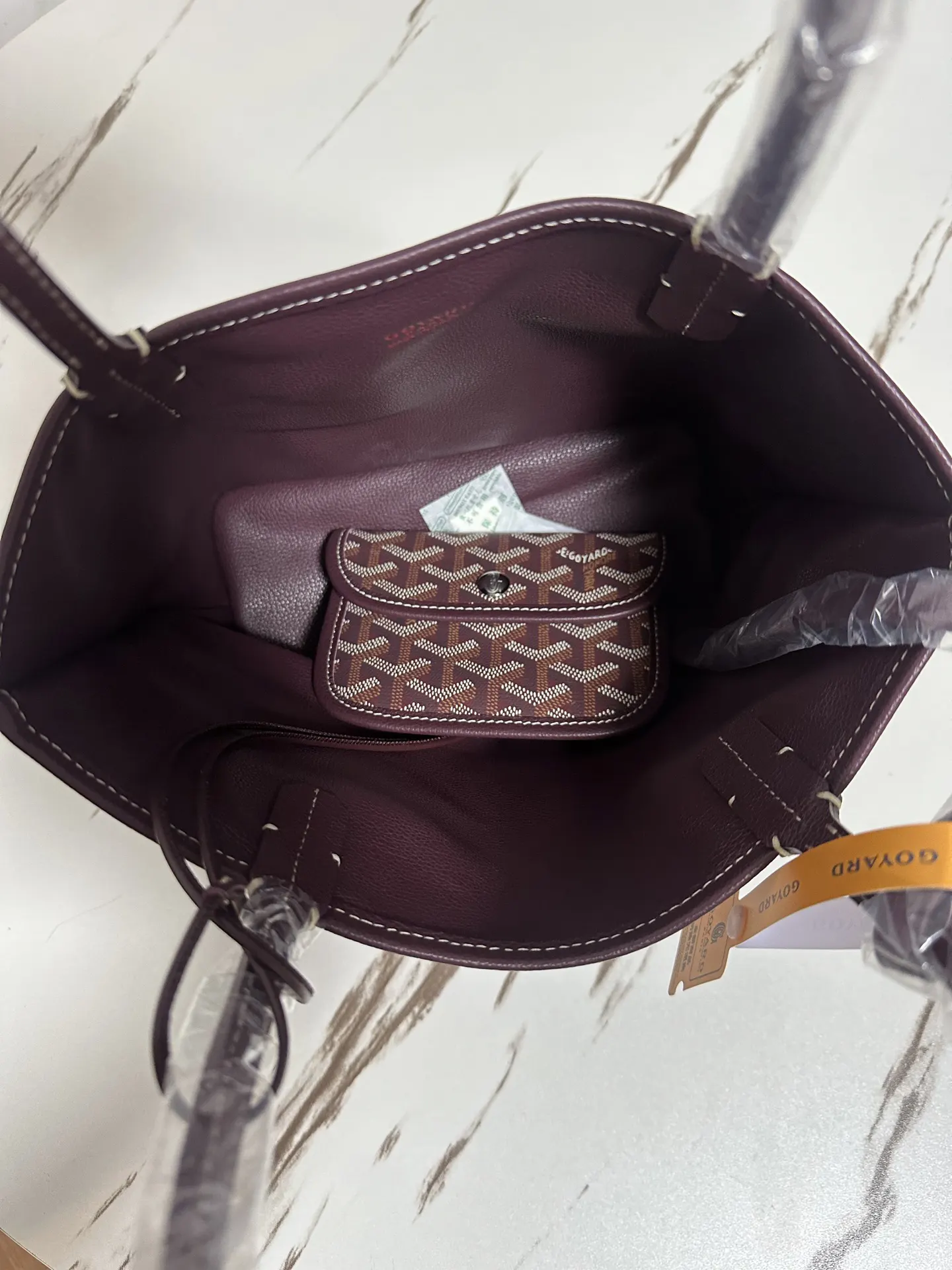 Goyard 红色 酒红 小牛皮 托特包 大容量托特款