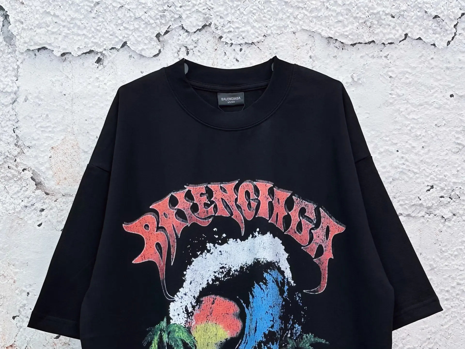 Balenciaga Cotton T-Shirt Black
