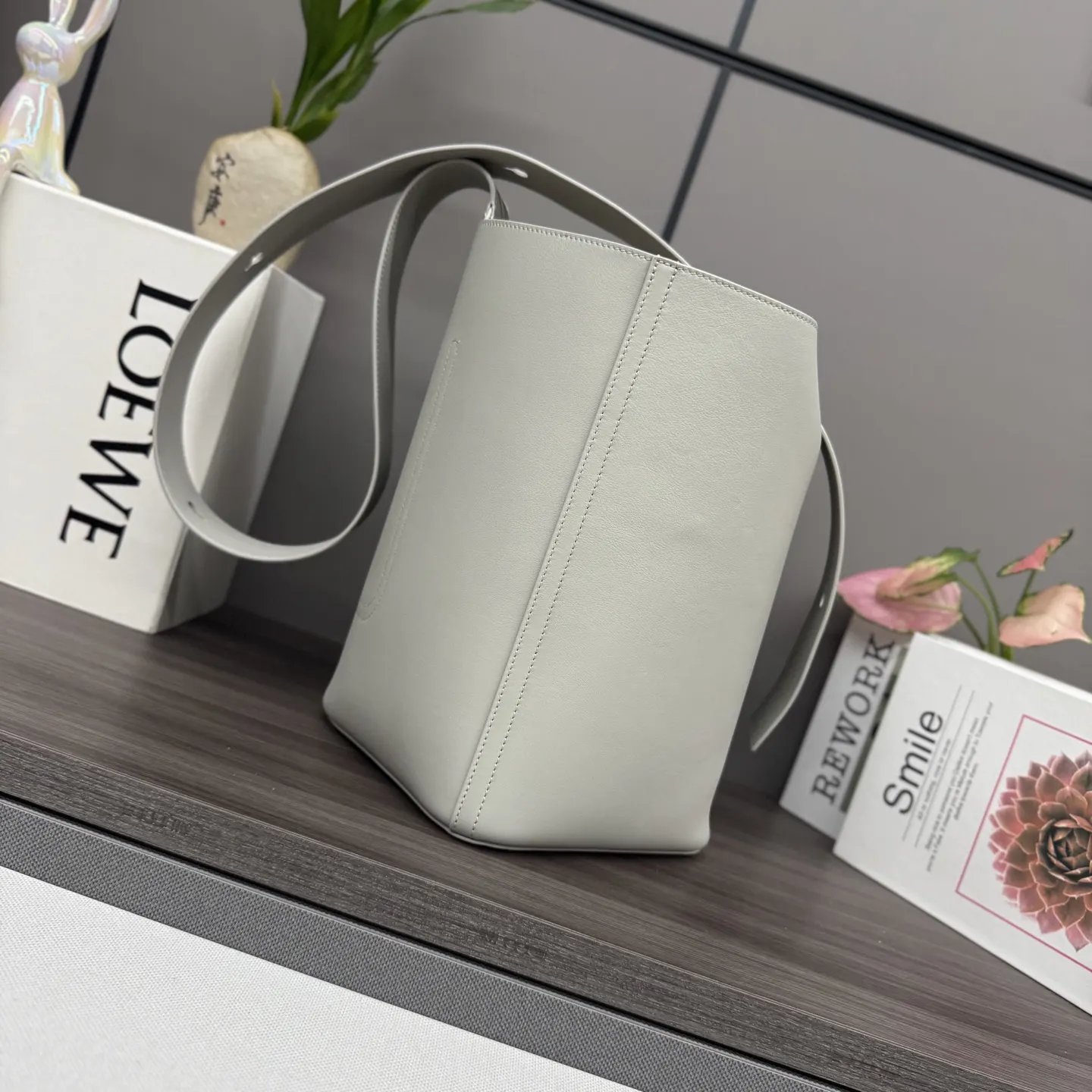 Bucket Bag Casual Leather