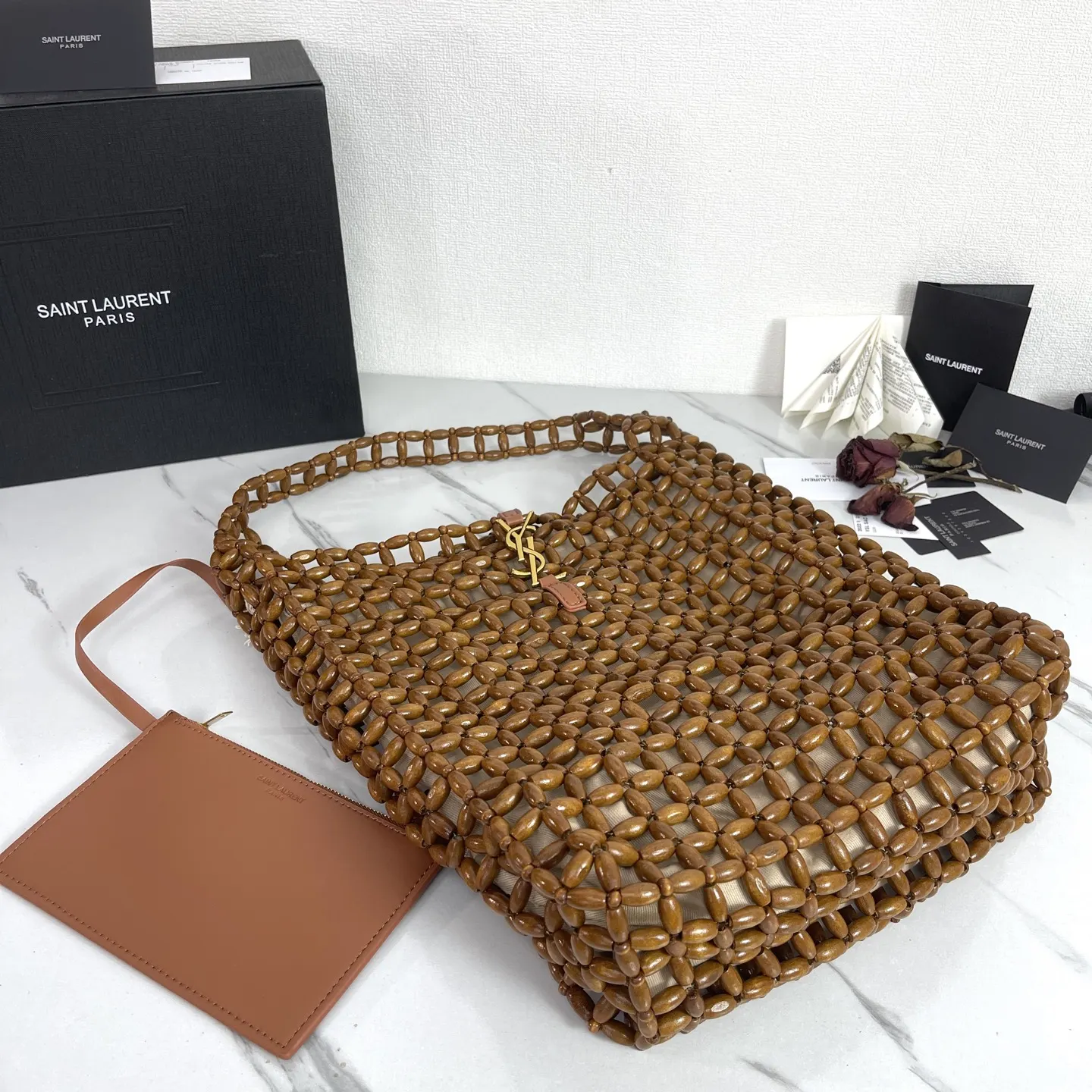 YSL Hobo 皮革 镂空感夏天背自带清凉 编号 腋下包 復古腋下背款