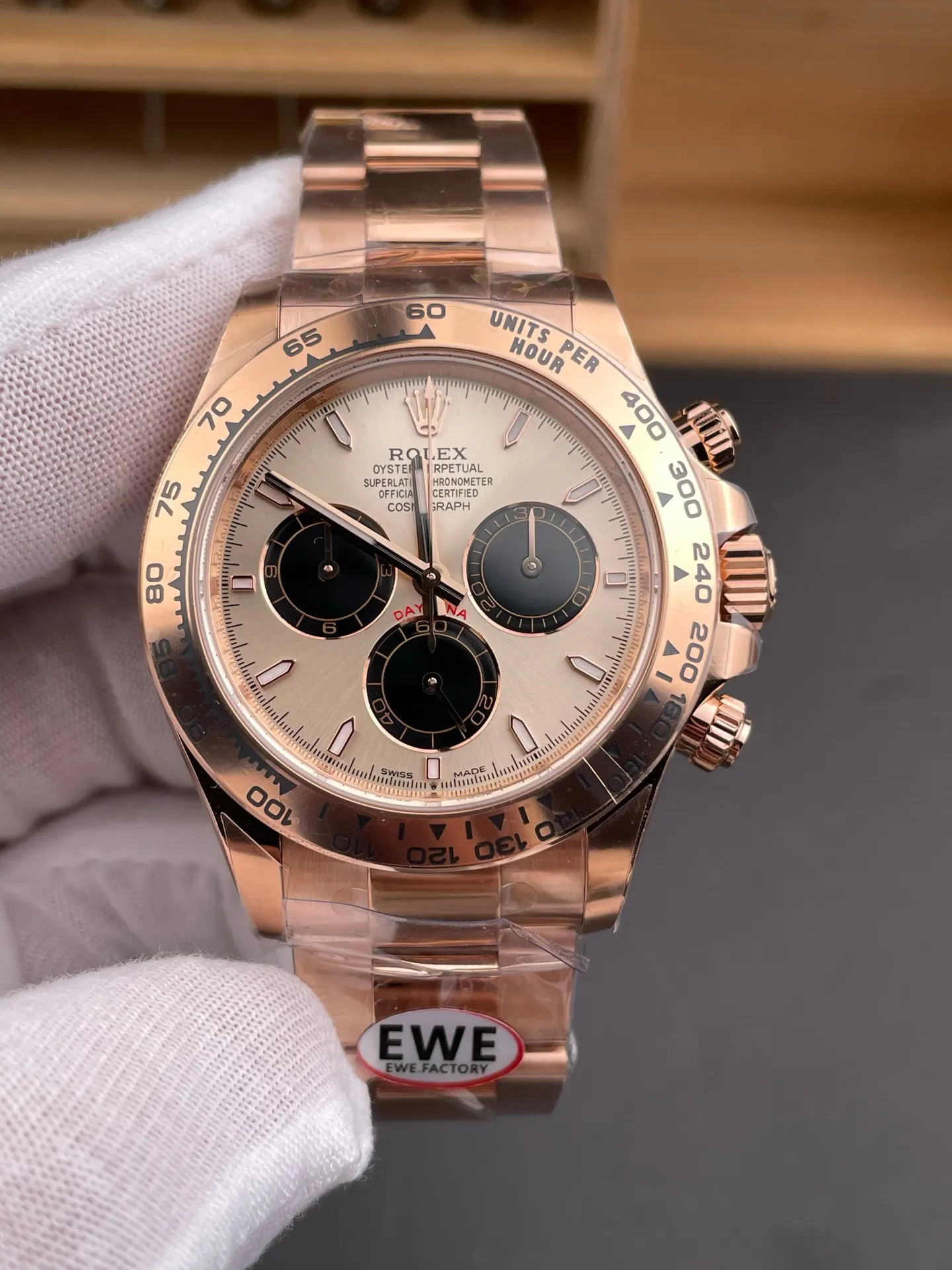 Rolex 玫瑰金 盒 顺丰包邮 劳力士迪通拿 贝 手錶 經典腕表款