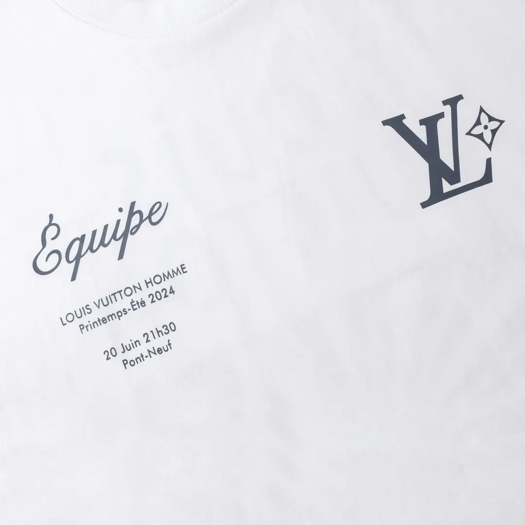 Louis Vuitton 白色 Logo 印花 短袖T恤