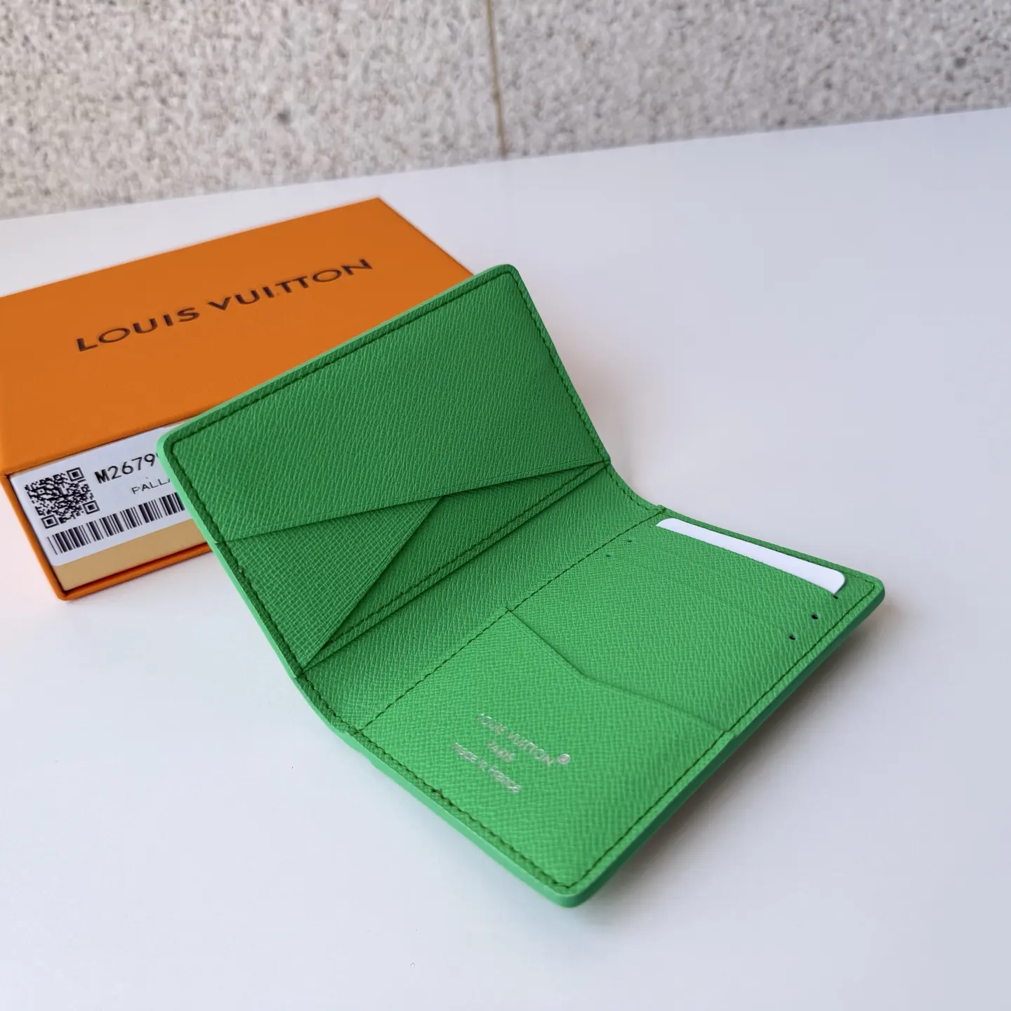 LV 绿色压纹拉链钱包 亮色长款手拿款｜ORBUYBAG 岚奢包高端时尚精品