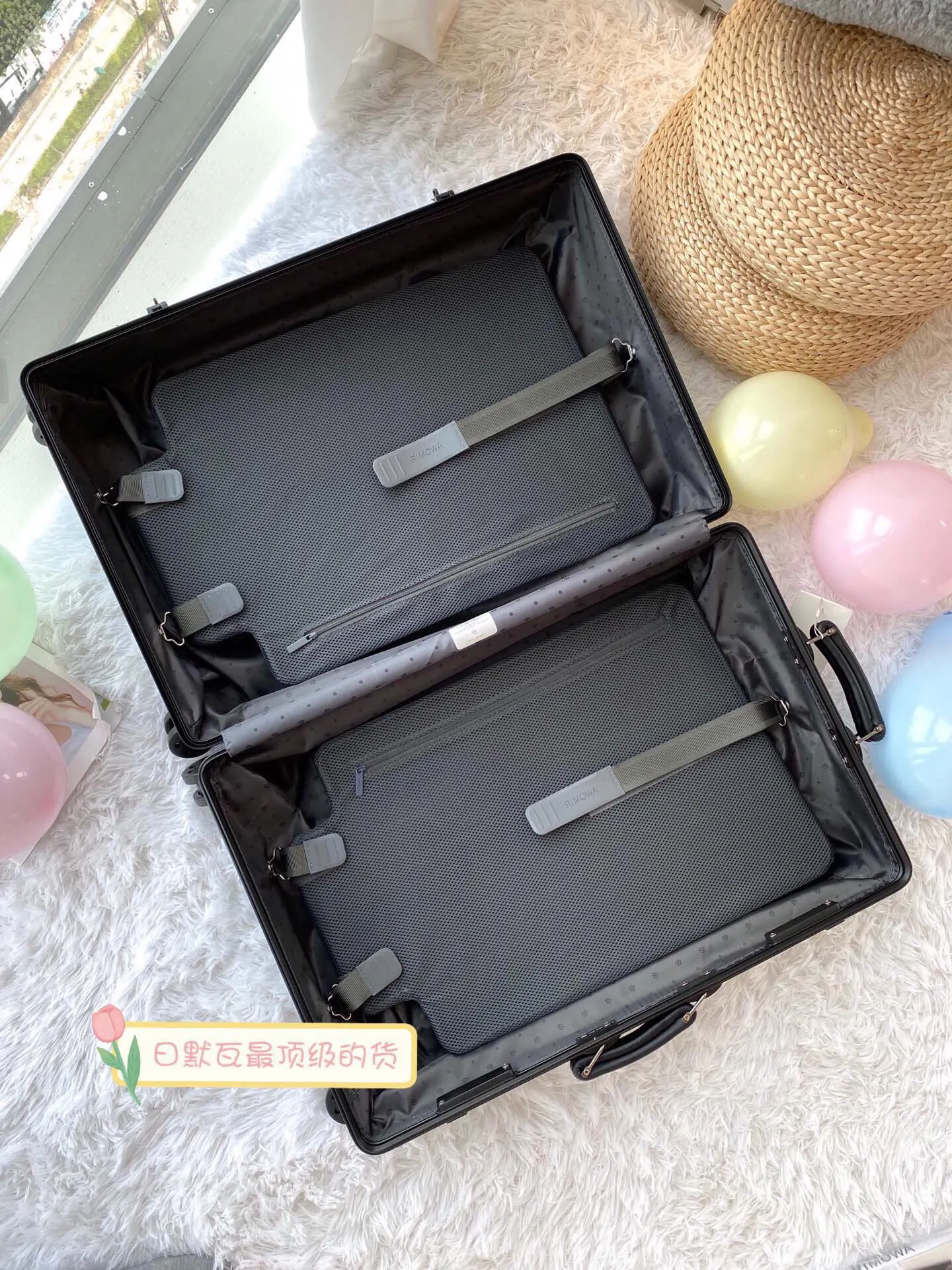 Black Silver Suitcase Travel Lightweight Vintage
