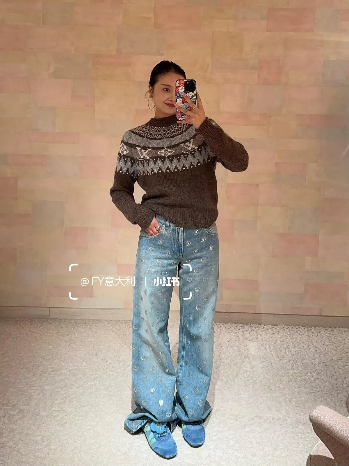 Louis Vuitton 蓝色 牛仔 裤子