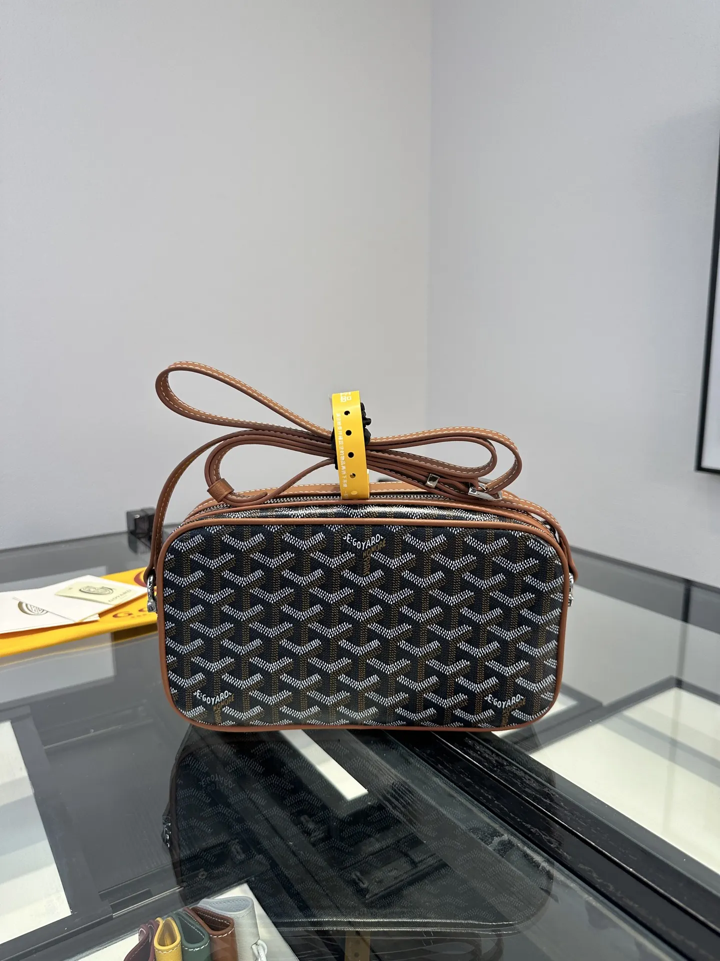 Goyard 棕色 Cap Vert相机包 斜挎包 棕色 是戈雅的经典 轻便斜挎款