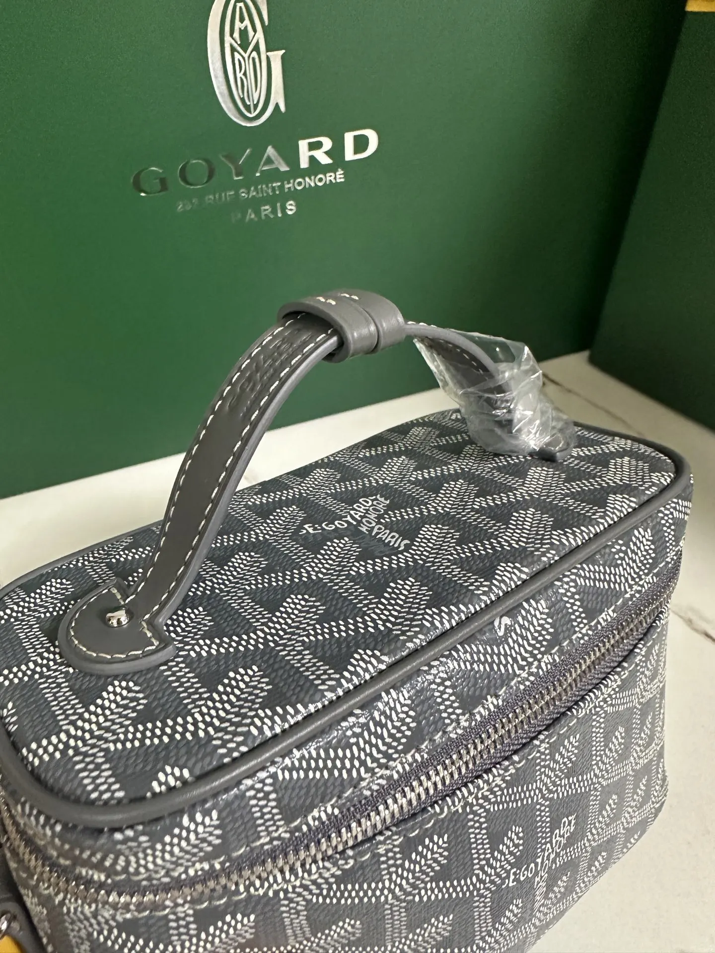 Goyard Yellow Cosmetic Pouch Leather