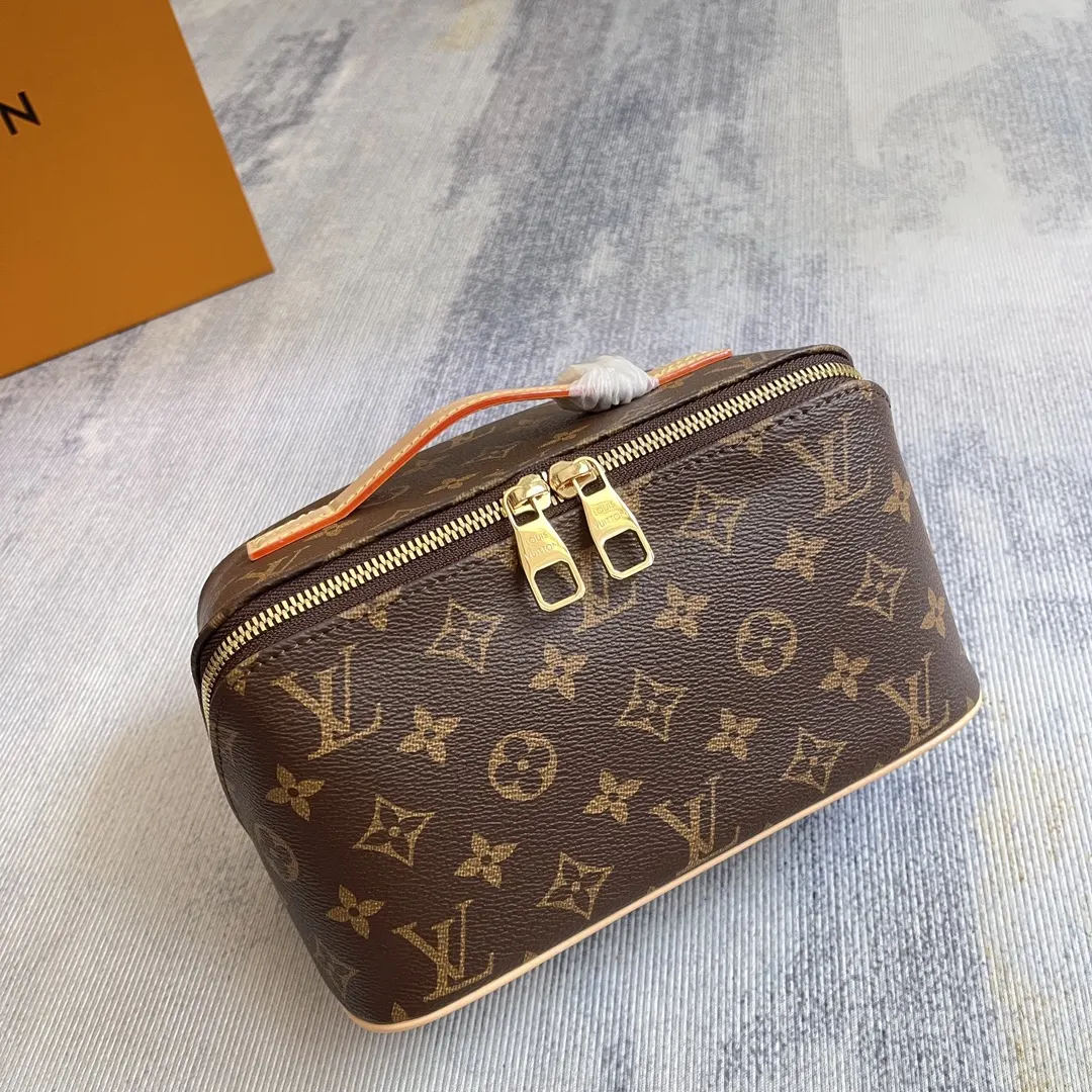 Monogram Organizer Pouch Travel Canvas
