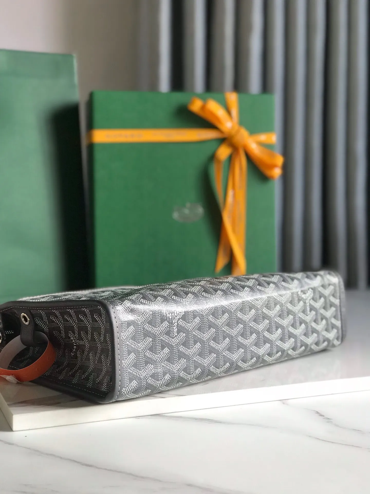 Goyard 黄色 牛皮 手拿包 精致手拿款