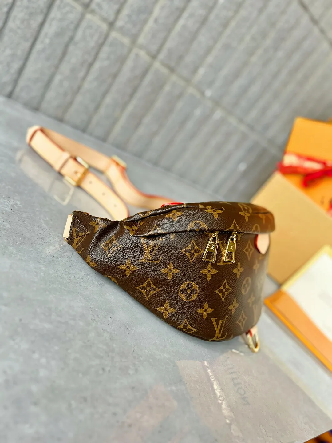 Monogram Belt Bag Casual Canvas