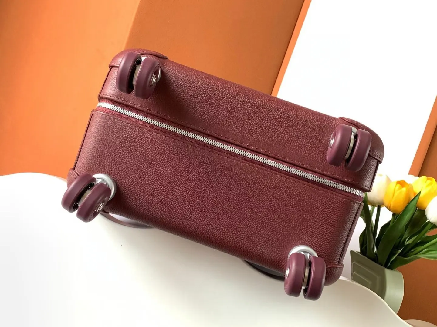 Suitcase Travel Lightweight Leather