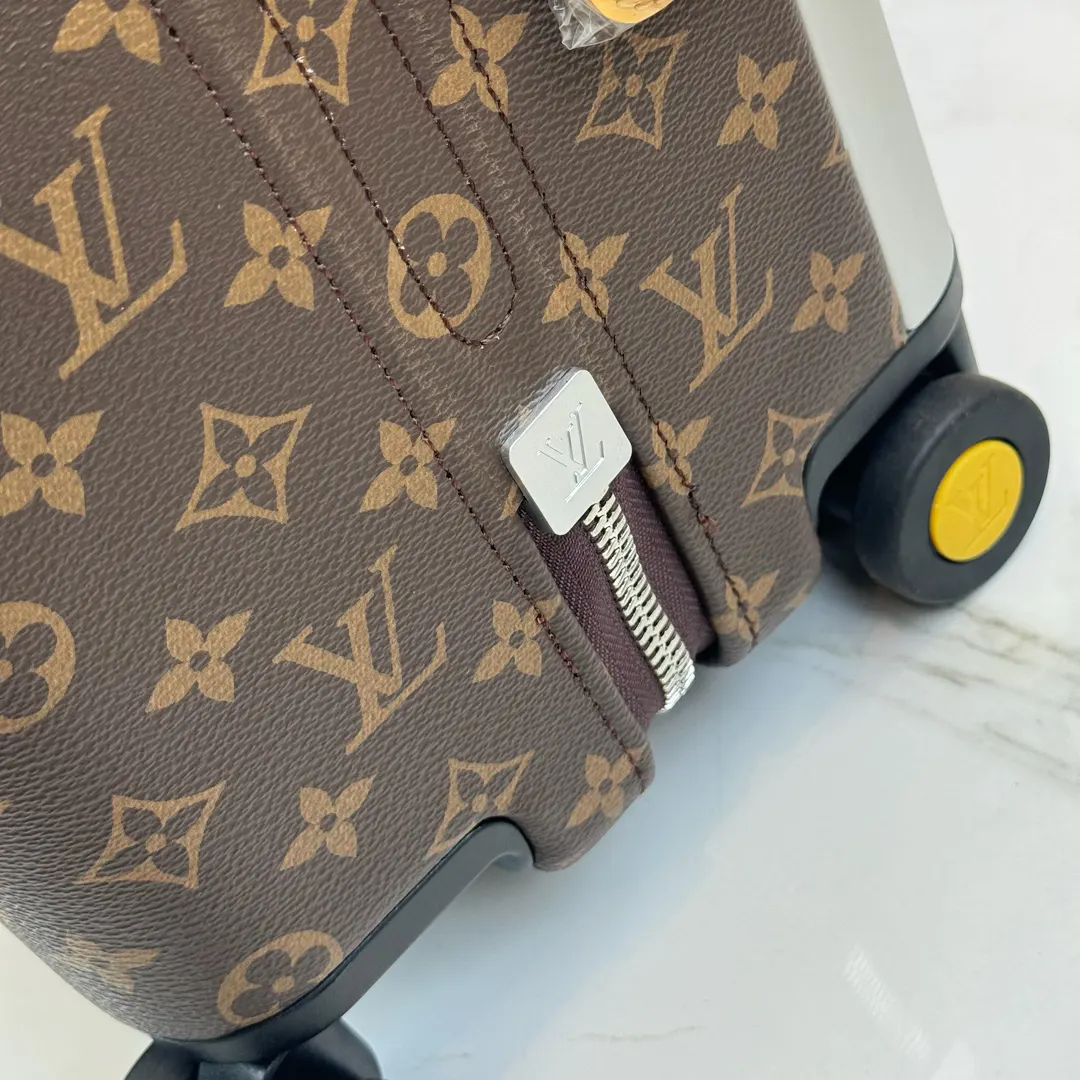 LV 棕色 老花 帆布 行李箱 旅行拉杆款 轻便出行款