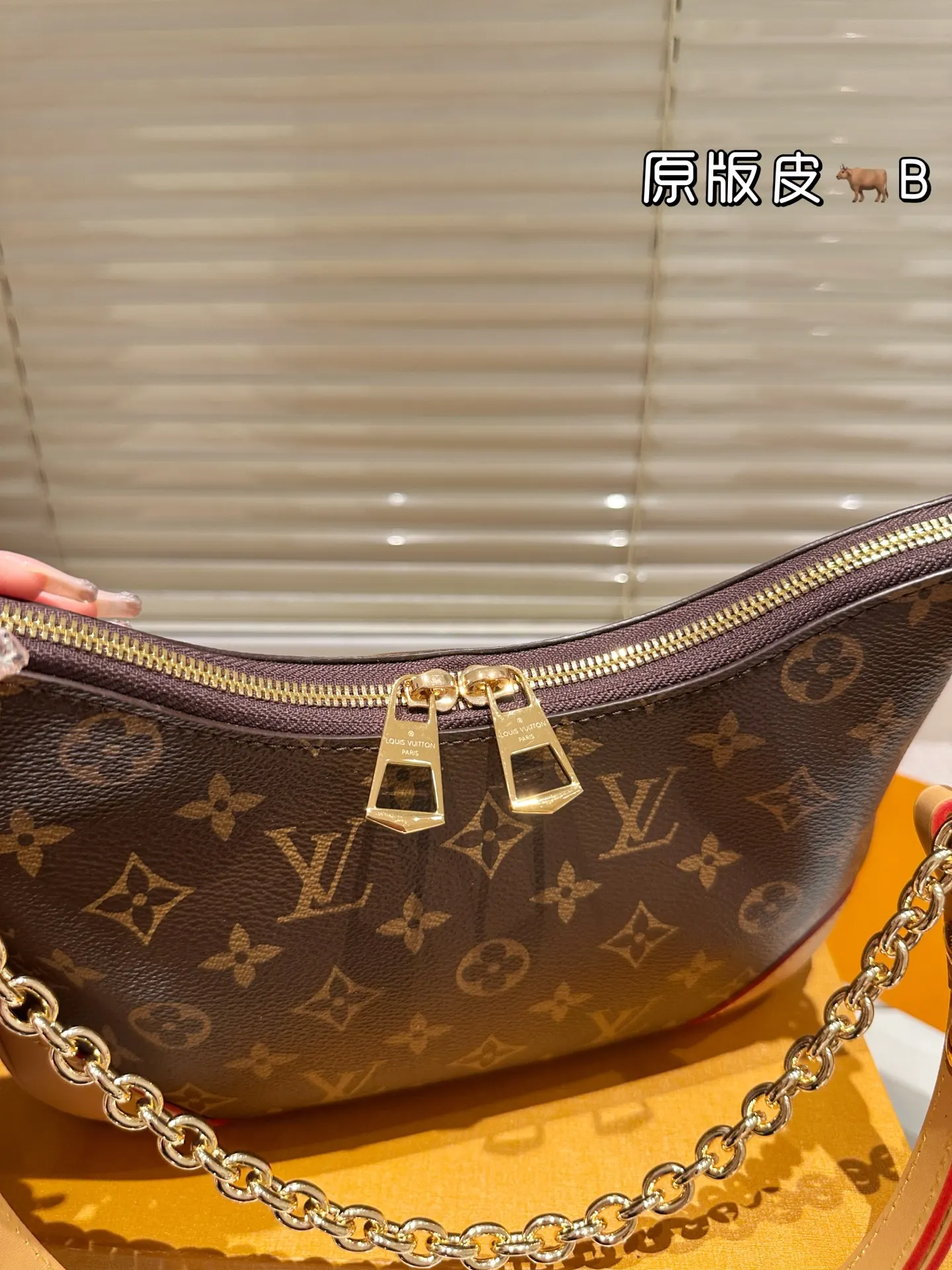 LV 老花 金色 牛皮 把肩带拆掉只用链条 雞就是个单问包 链条包 精致链条款