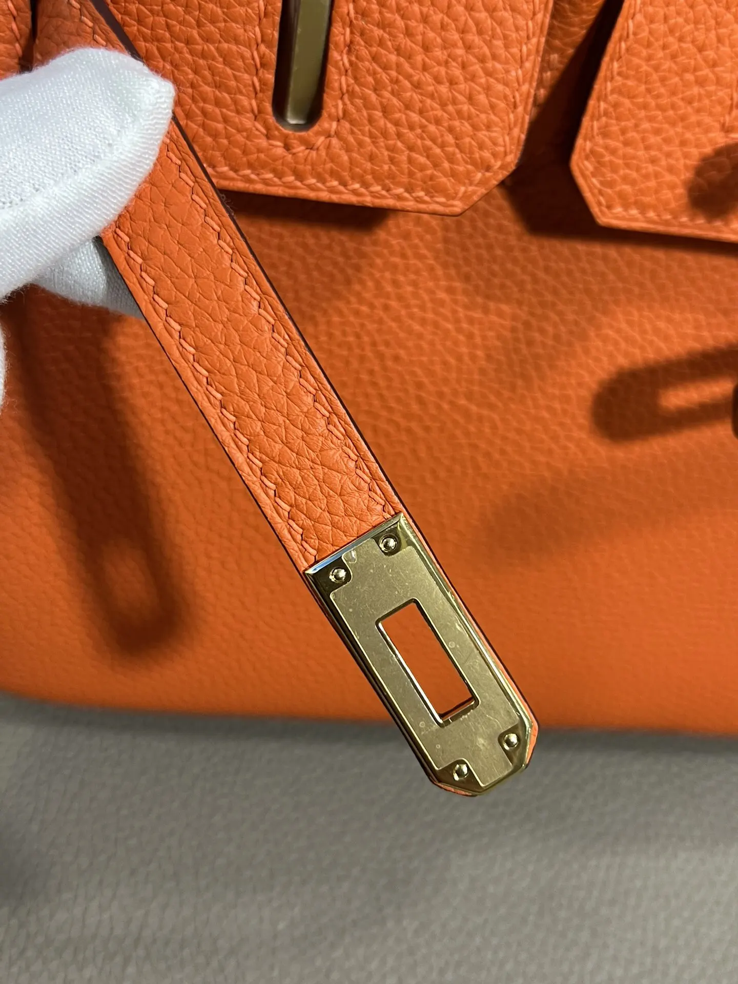 Hermès Birkin 橙色 Togo牛皮 手提包 25cm
