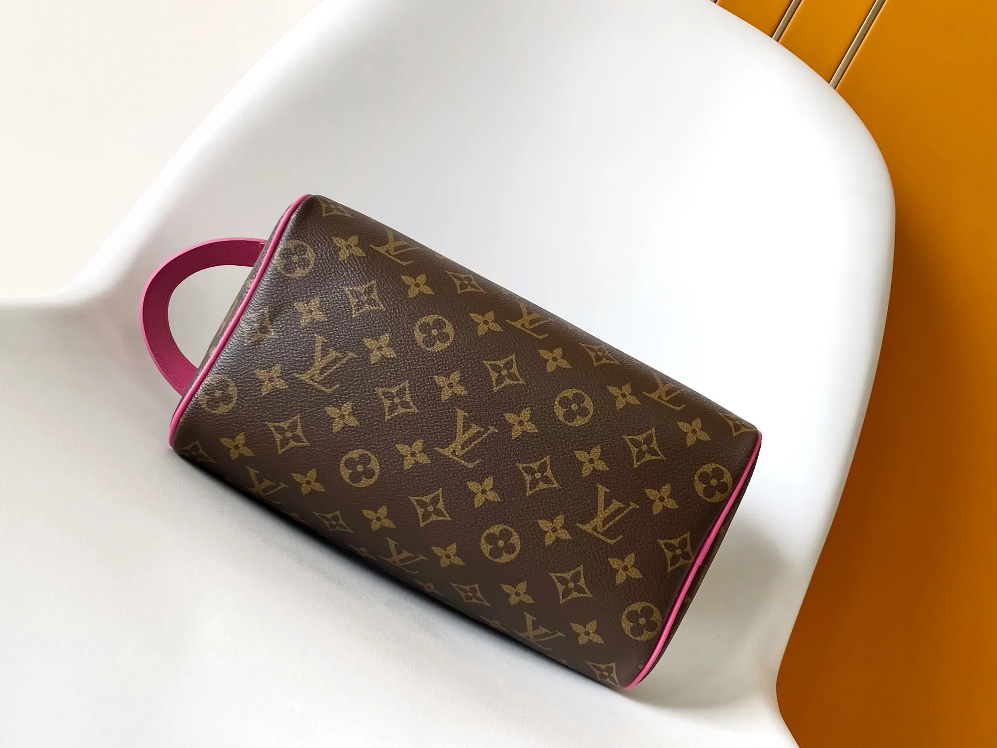 Black Monogram Organizer Pouch Travel Canvas