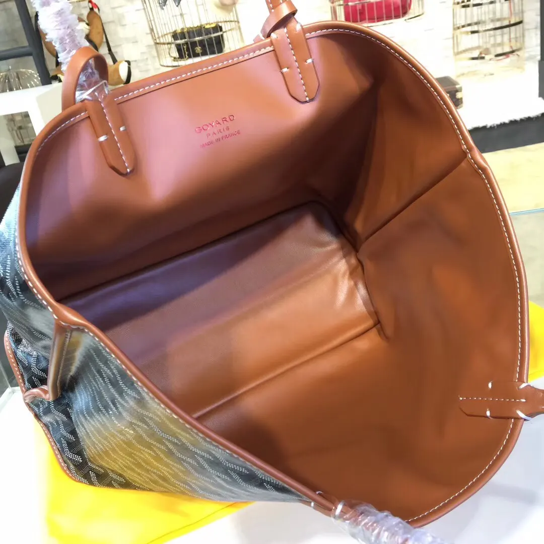 Goyard 戈雅 双面可用 充满法式优雅 订制Y字母涂鸦料 皮轻 旅行袋 大容量旅行款