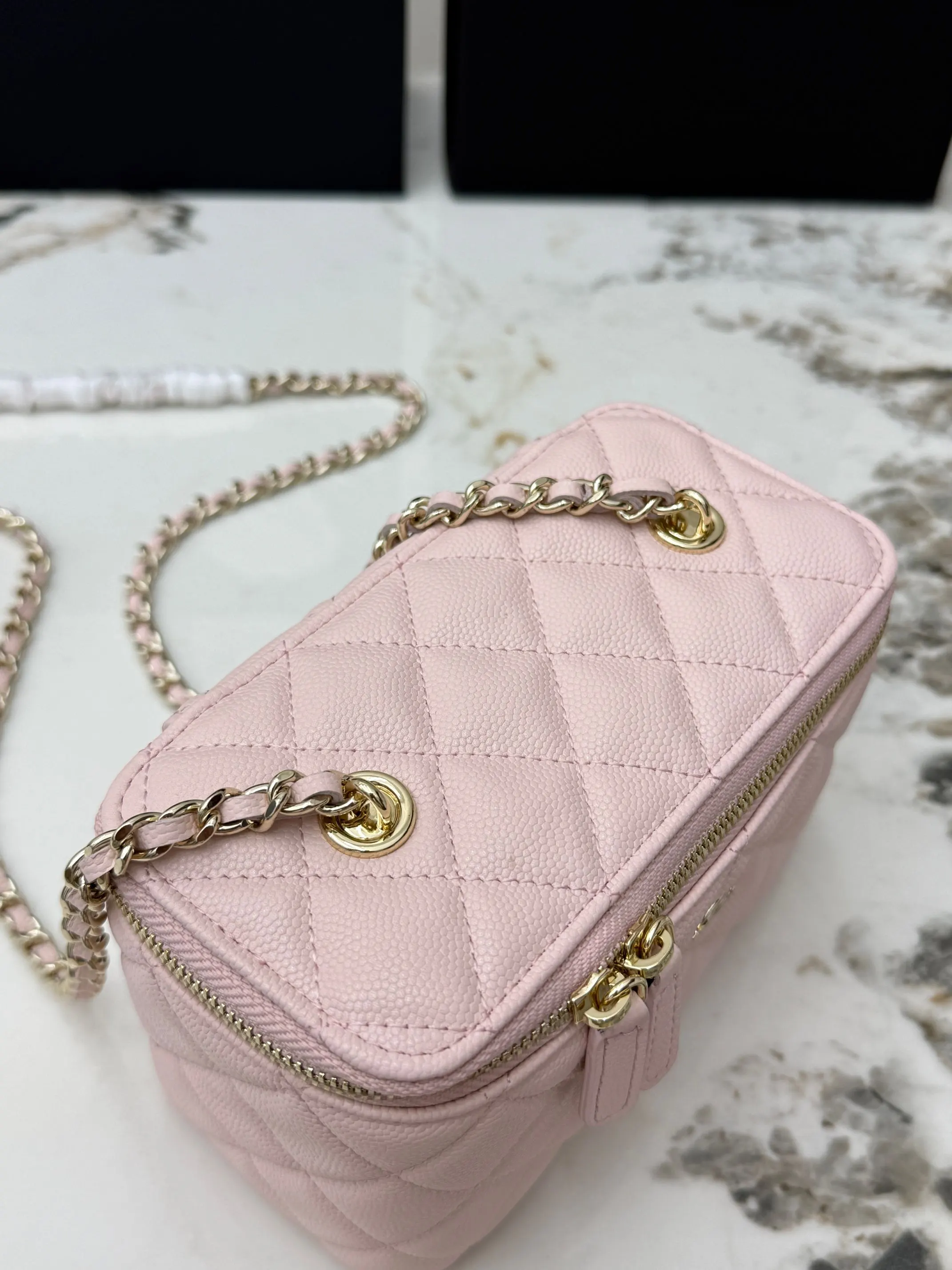 CHANEL 金色 牛皮 鏈條包 精致鏈條款