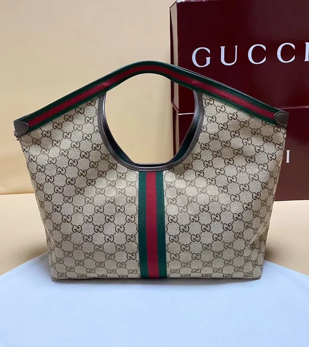 Gucci 帆布 Giglio托特包 ▫ 尺寸 大容量托特款