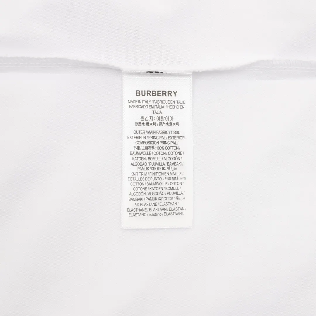 Burberry 字母 刺繡 短袖T恤 休閒百搭款(數字9) Burberry 字母 刺繡 短袖T恤 休閒百搭款(數字9)