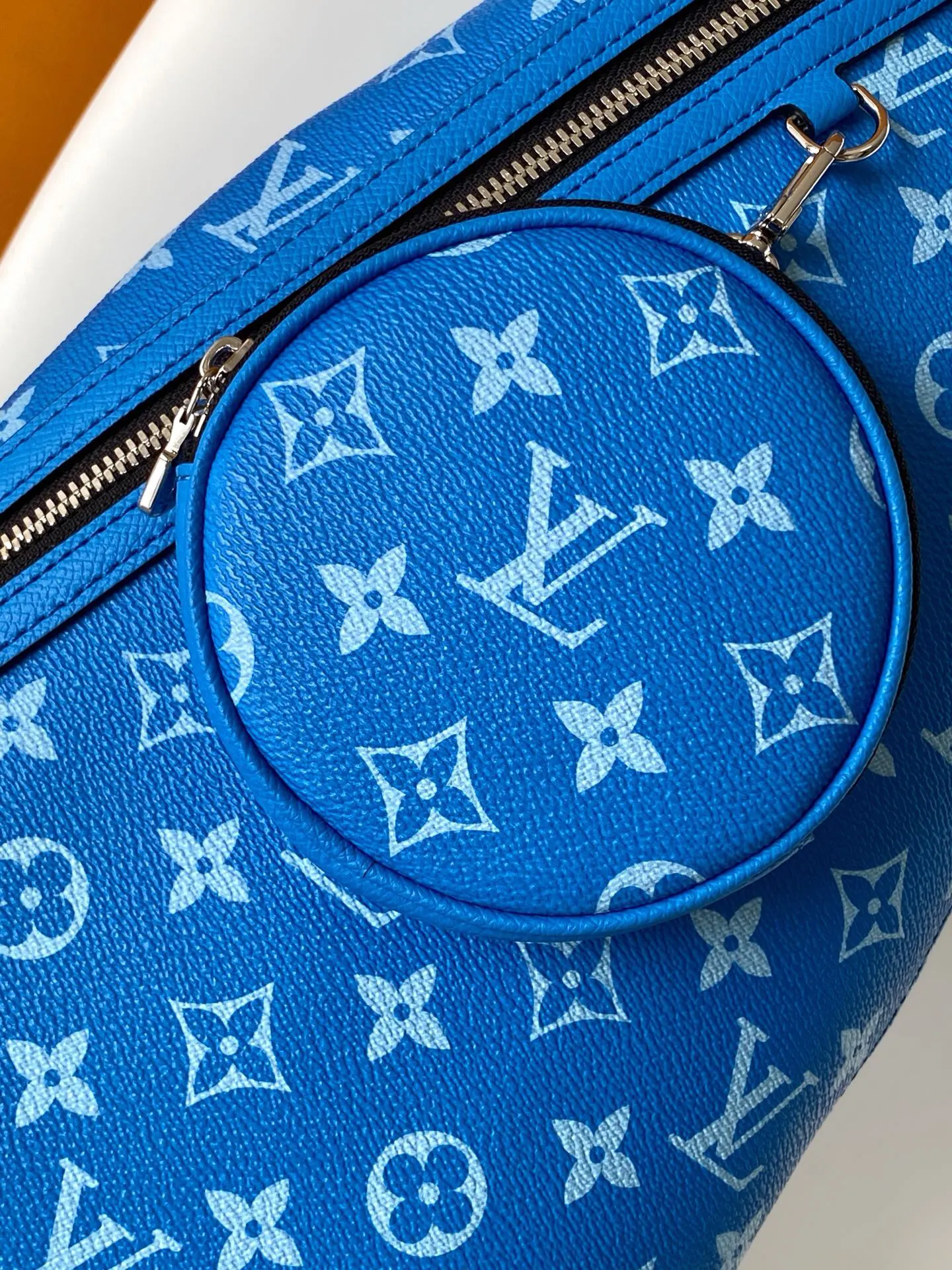 Blue Shoulder Bag Leather