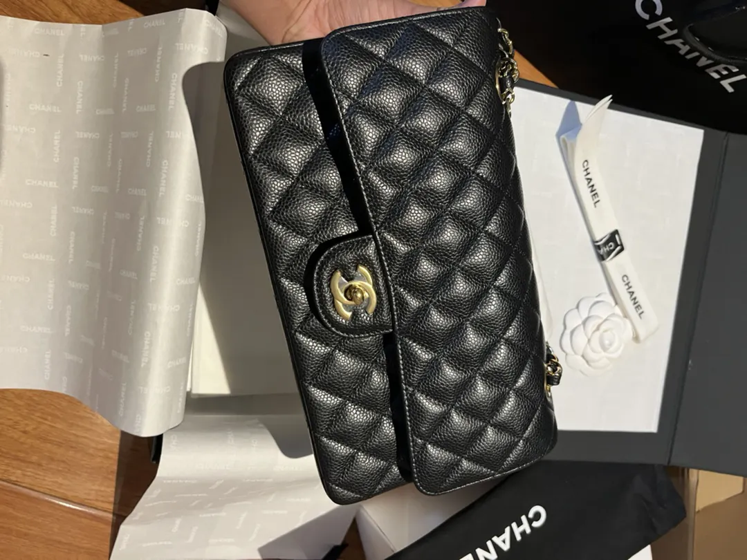CHANEL 渠道级CF金扣鱼子酱 鱼子酱 老渠道 缺货很 腋下包 复古腋下背款