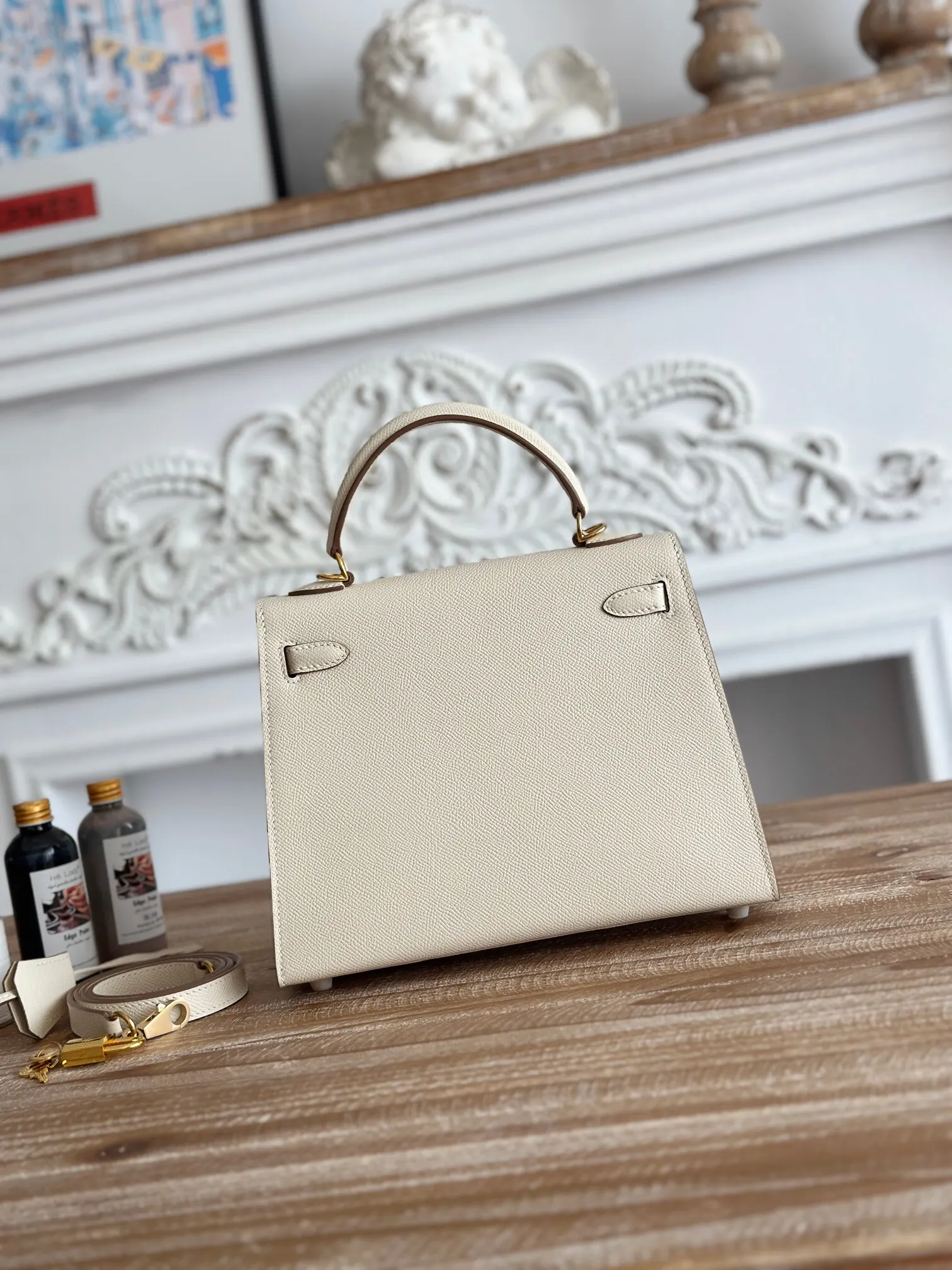 Hermès Kelly Top Handle Bag Classic Leather