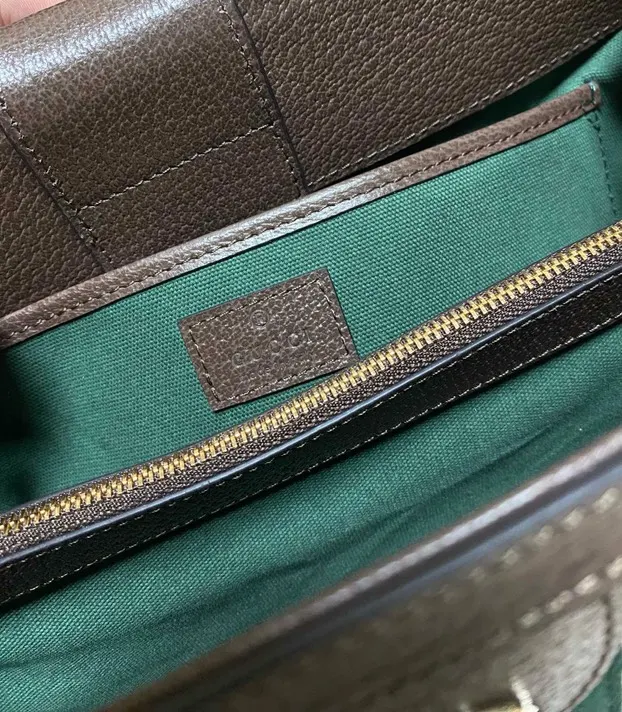 Gucci 棕色 米色 Ophidia托特包 尺寸 大容量托特款