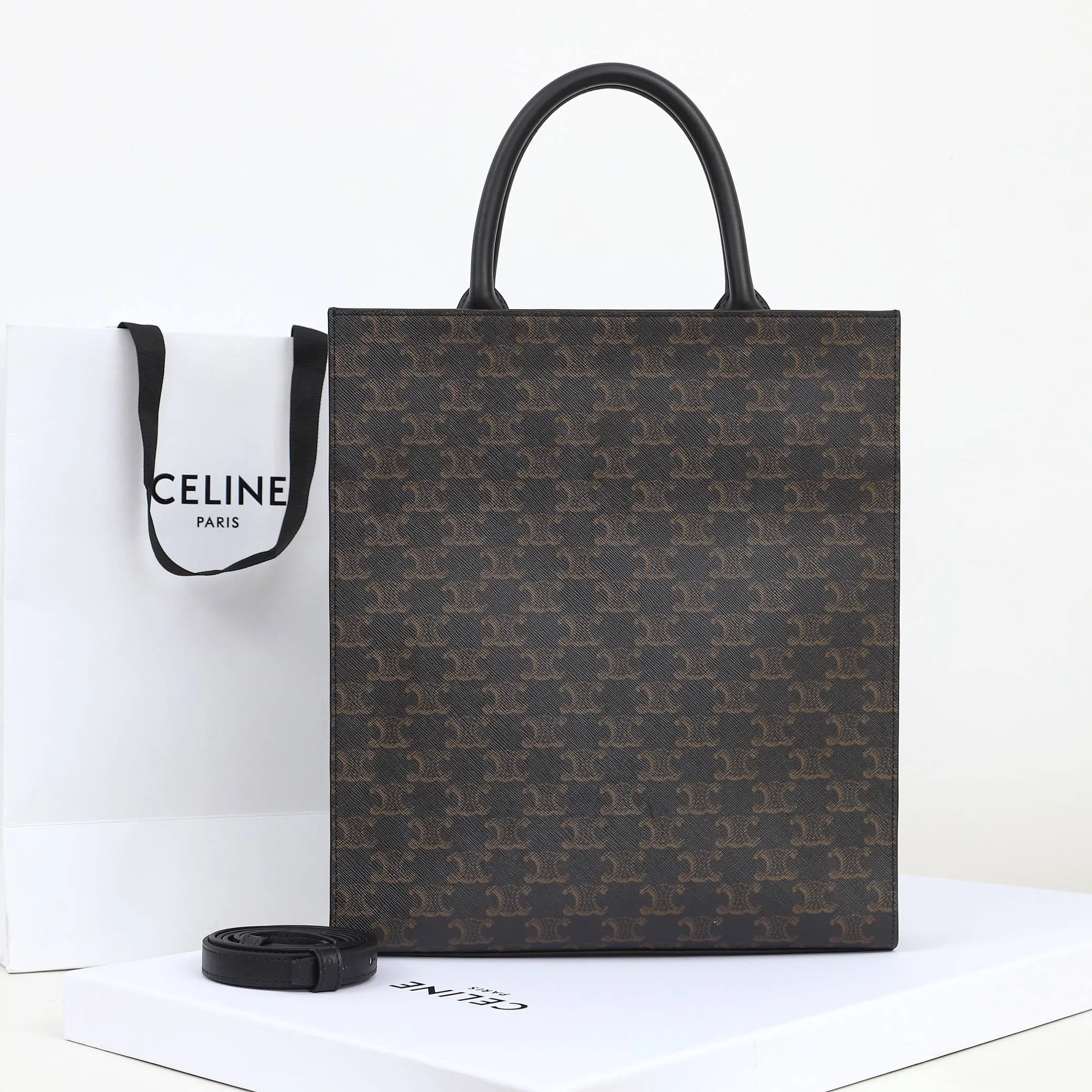 Monogram Tote Bag Leather