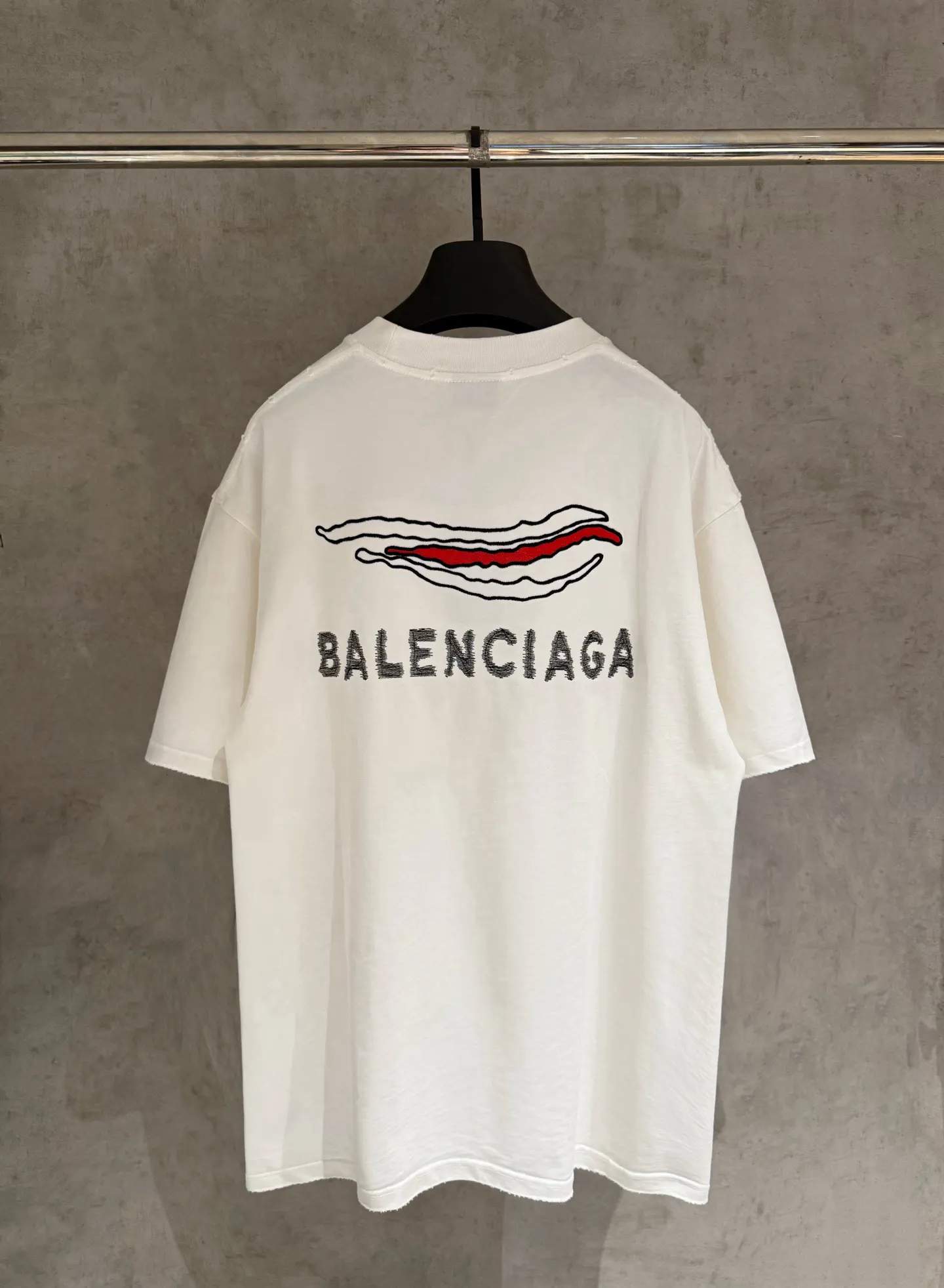 Balenciaga 25SS 刺绣 纯棉 短袖T恤