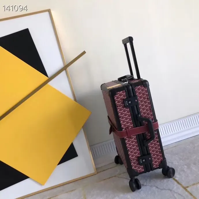 Goyard 戈雅 行李箱 拉杆箱 時尚新宠 復古形的 旅行拉杆款 輕便出行款