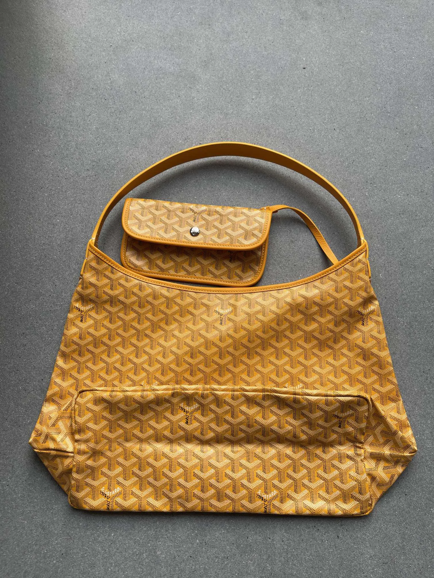 Goyard Hobo 黑色 棕色 小牛皮 腋下包 復古腋下背款