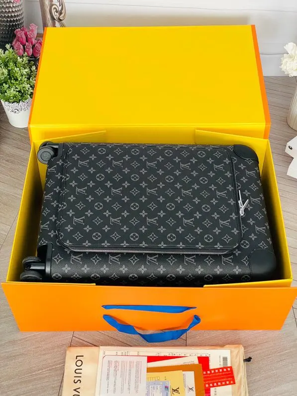 LV 老花 帆布 范冰冰同款 驴牌宽拉杆拉链箱行李箱 HOR 旅行拉杆款 轻便出行款
