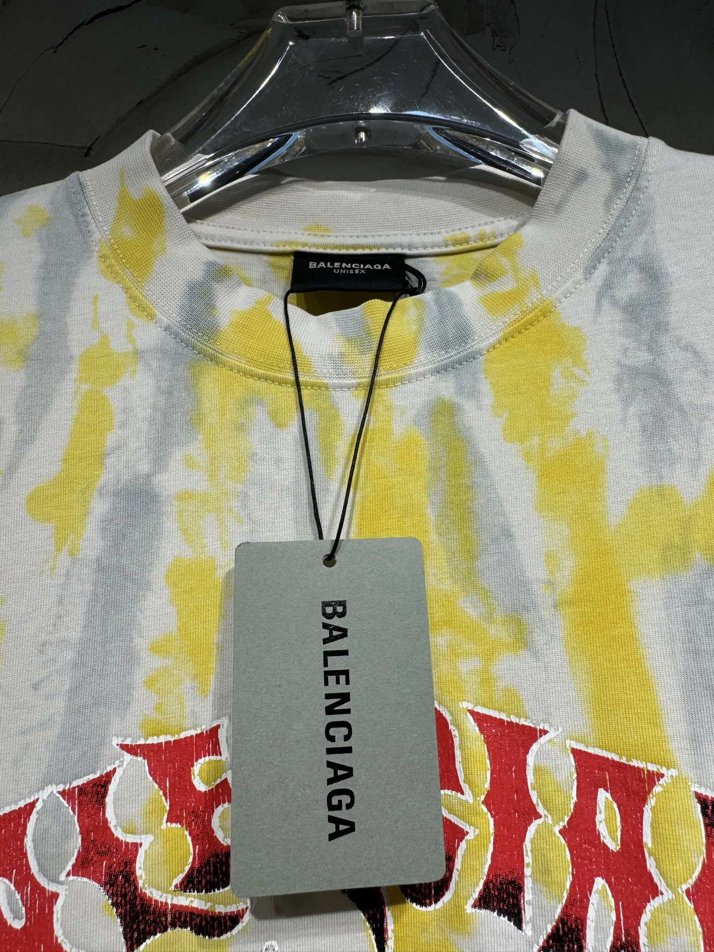Balenciaga Print Short Sleeve T-Shirt Street